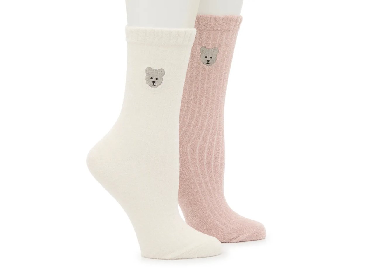 Embroidered Women's Crew Socks - 2 Pack
