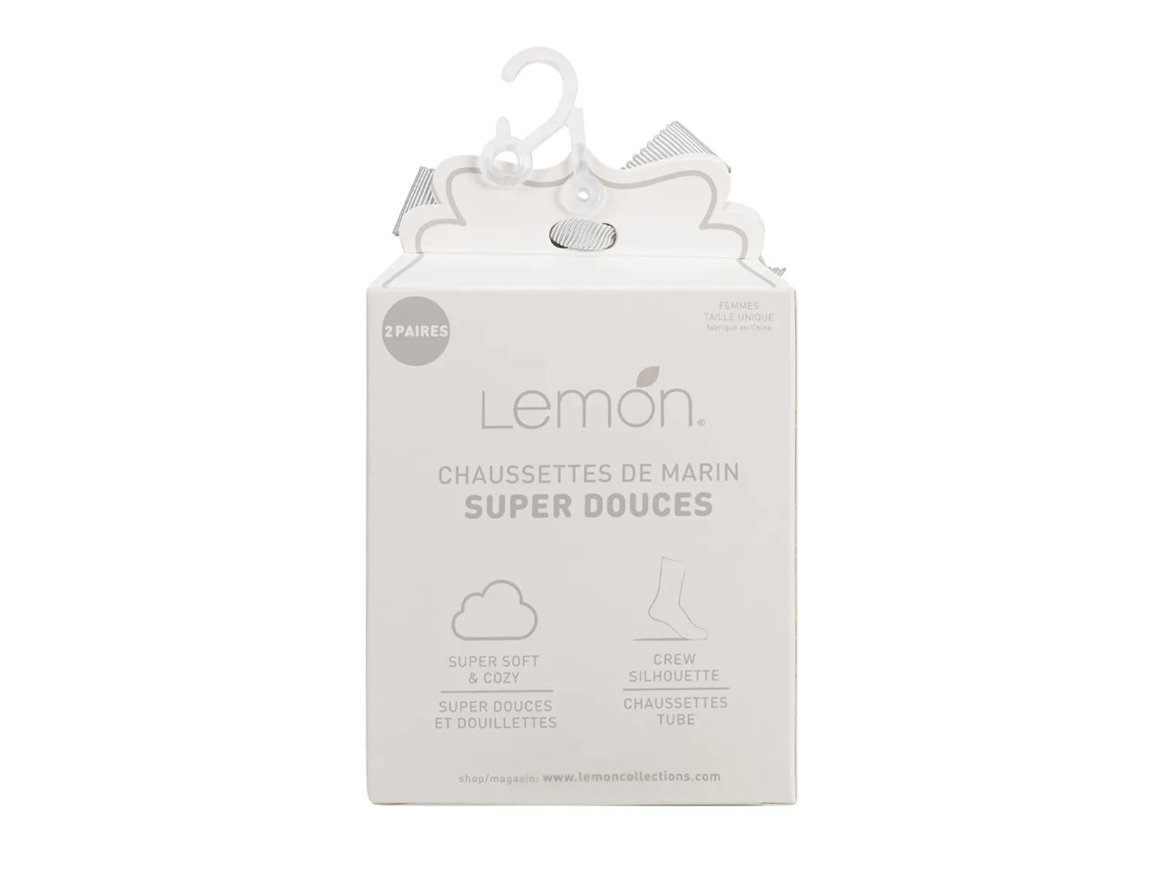 Embroidered Women's Crew Socks - 2 Pack