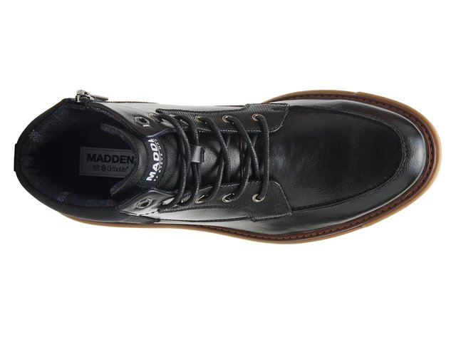 Madden Mens Ortholite Black Lace-Up Shoes Size 9 With Brown Sole Amazon.com | Madden Men main image 2
