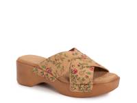 Cadence Sandal Tan Floral Print Cork view