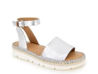 Lucille Platform Sandal Silver Leather view