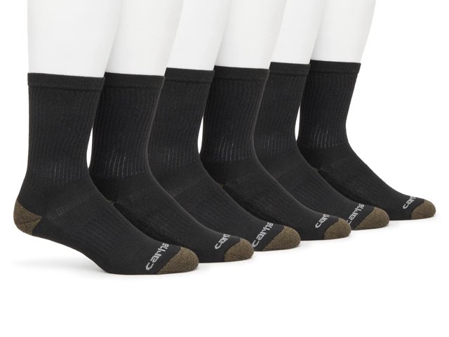 Midweight Men's Crew Socks - 6 Pack
