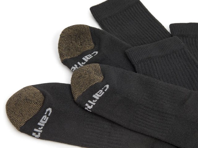 Midweight Men's Crew Socks - 6 Pack