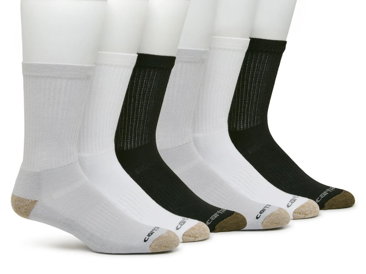 Midweight Men's Crew Socks - 6 Pack