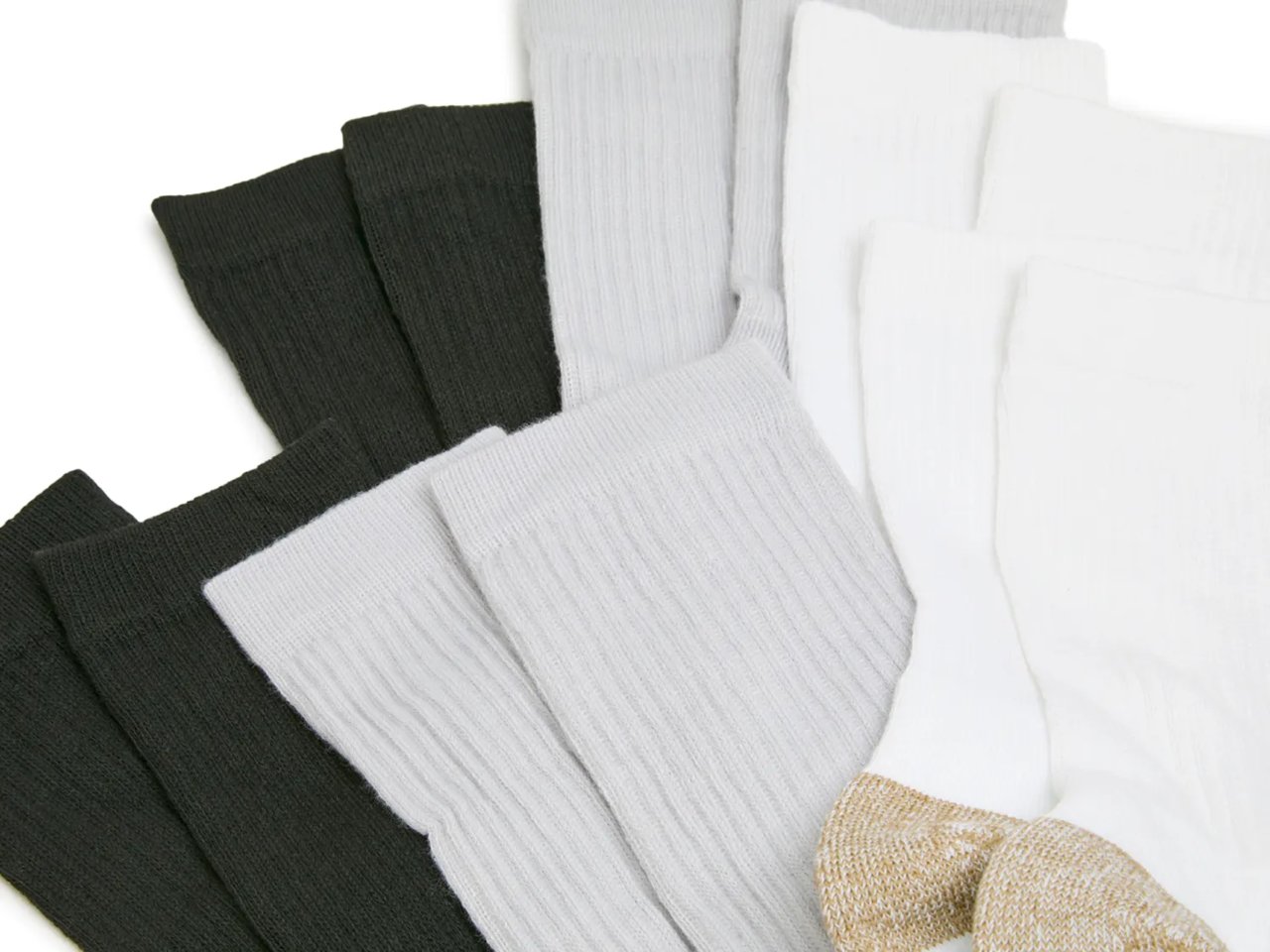 Midweight Men's Crew Socks - 6 Pack