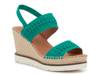 Elyssa Espadrille Wedge Sandal Emerald Green view