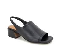 Penny Sandal Black Perforated Leather view