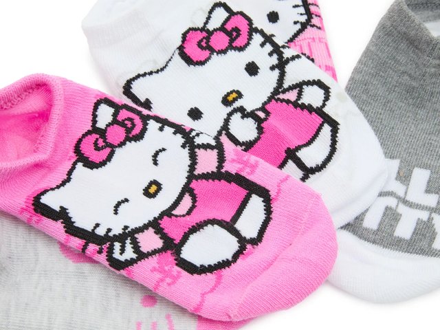 Hello Kitty Kids' No Show Socks - 5 Pack