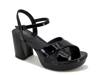 Reeva Platform Sandal Black Patent view