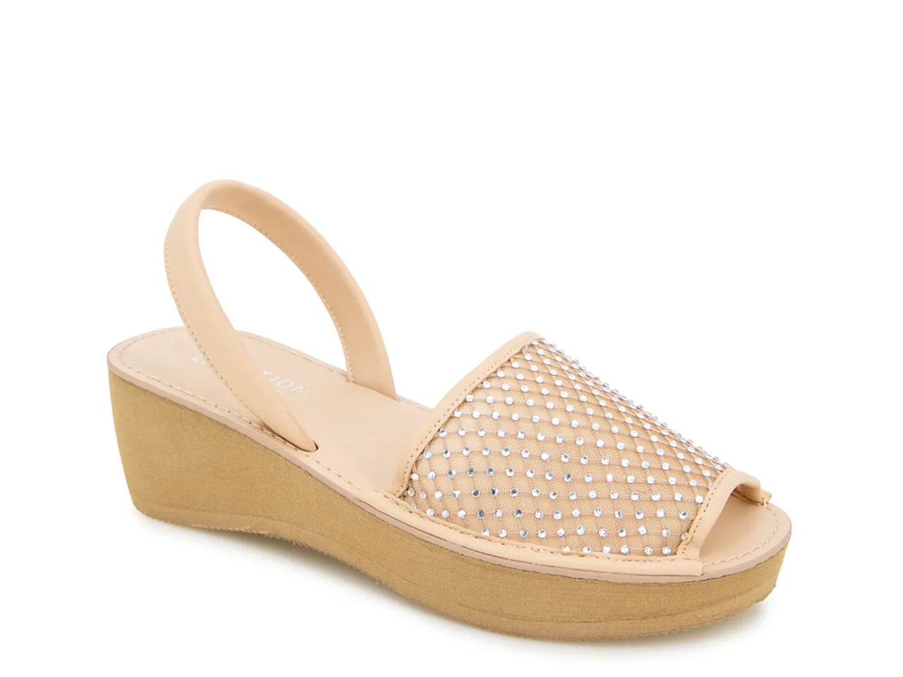 Fine Glass Wedge Sandal