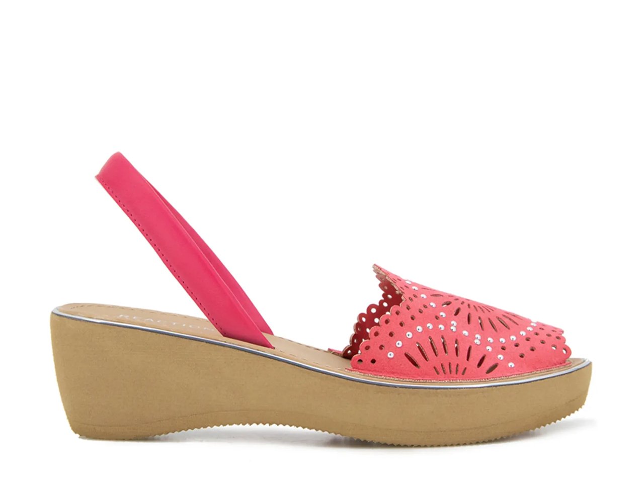 Fine Glass Wedge Sandal