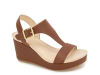 Card Wedge Sandal Luggage Brown view