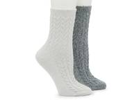 Chevron Anklet Women's Ankle Socks - 2 Pack Grey view