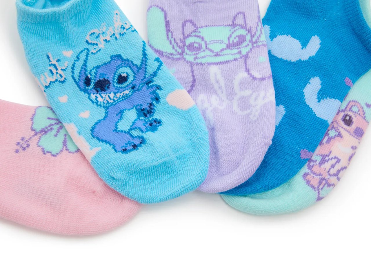 Stitch Kids' No Show Socks - 5 Pack