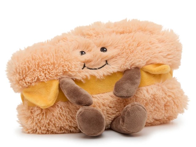 Grilled Cheese Warming Stuffed Toy
