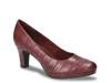 Equinox Pump Burgundy Croc Print Synthetic view