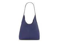Anny Leather Shoulder Bag Dark Blue view