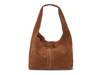 Clem Suede Hobo Bag Honey Tan view