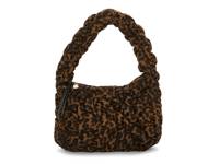 Joan Quilted Shoulder Bag Tan/Brown Leopard Print view