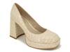 Bri Platform Pump Ecru Croc Print Synthetic view