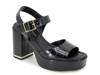 Darla Platform Sandal Black Croc Print view
