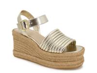Shelby Espadrille Wedge Sandal Gold Metallic view