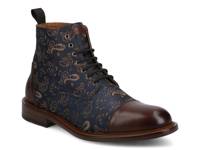 Jack Cap Toe Boot Navy/Dark Brown Paisley view