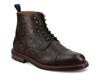 Rome Boot Dark Brown Floral Embossed view