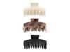 Neutral Claw Clip Set - 3 Pack Multicolor view