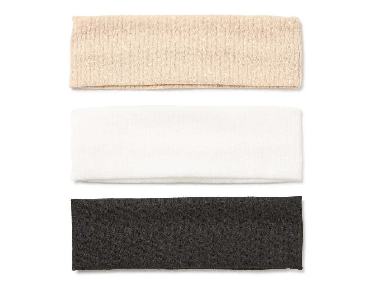 Assorted Ribbed Headband Set - 3 Pack