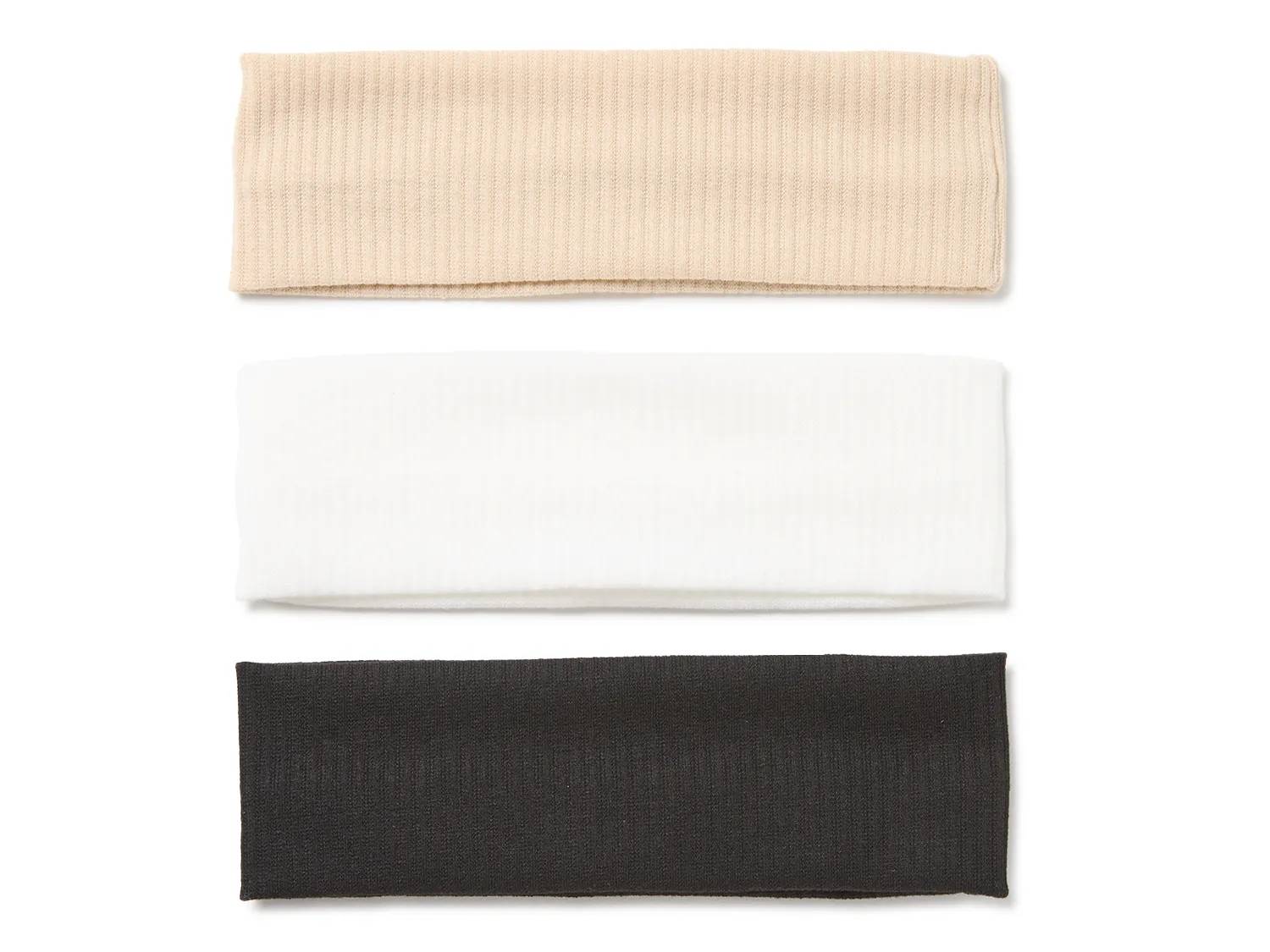 Assorted Ribbed Headband Set - 3 Pack