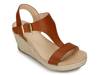 Card Wedge Sandal Tan view