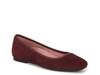 Orinda Flat Cherry Red Suede view
