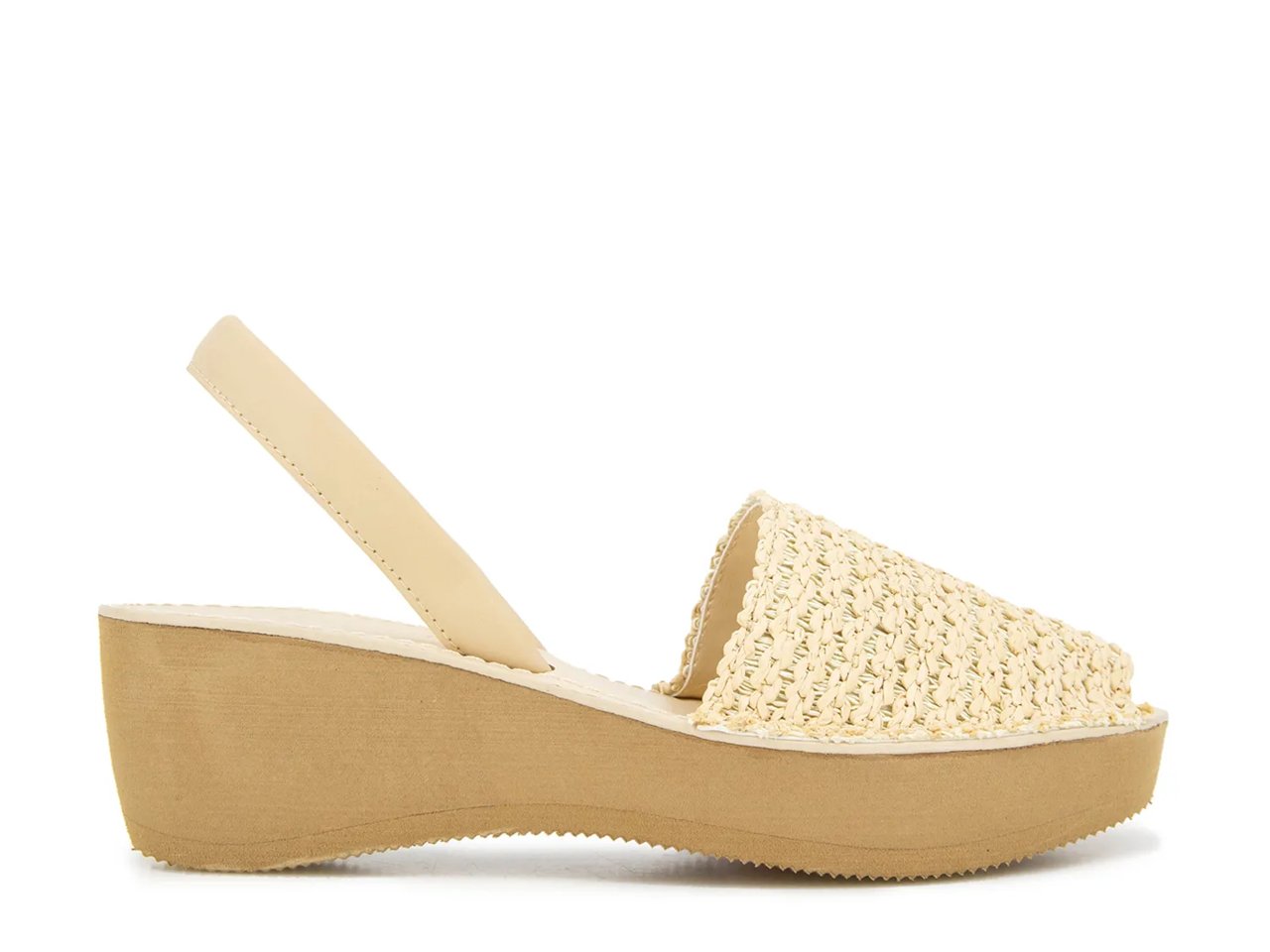 Fine Glass Wedge Sandal