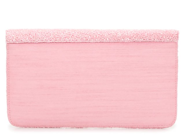 Hearts Beaded Envelope Clutch