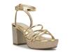 Apela Platform Sandal Gold view