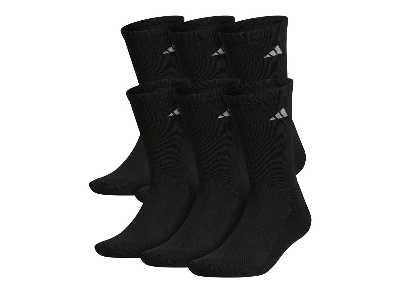 Athletic Cushioned Men's Crew Socks - 6 Pack