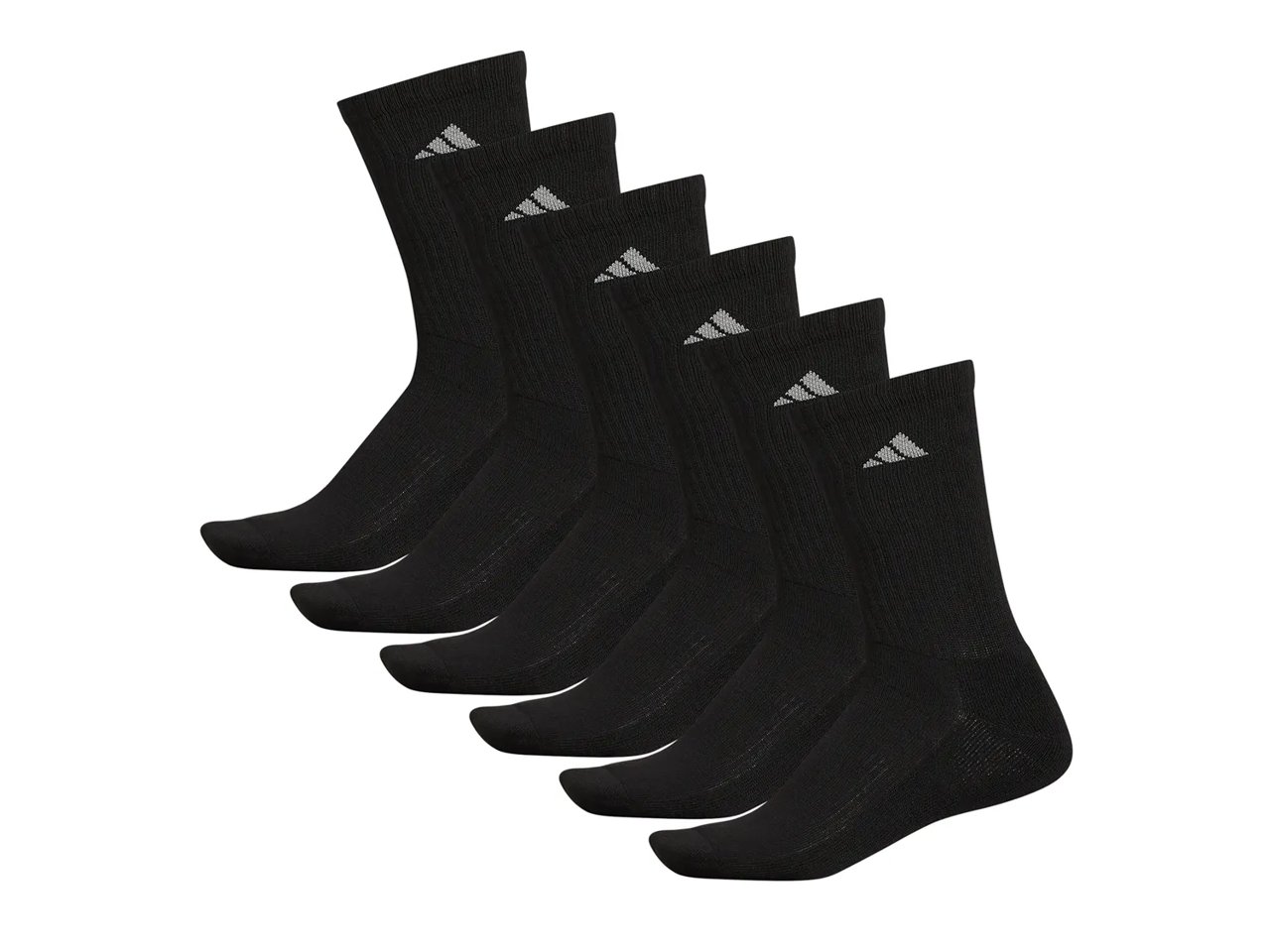 Athletic Cushioned Men's Crew Socks - 6 Pack