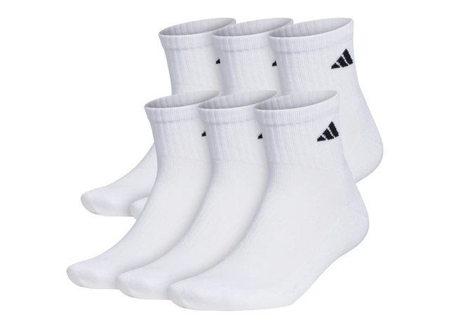 Athletic Cushioned Men's Quarter Ankle Socks - 6 Pack