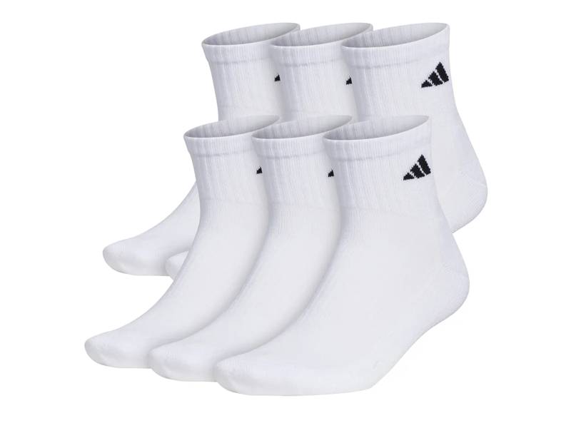 Athletic Cushioned Men's Quarter Ankle Socks - 6 Pack