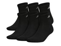 Athletic Cushioned Men's Quarter Ankle Socks - 6 Pack Black view