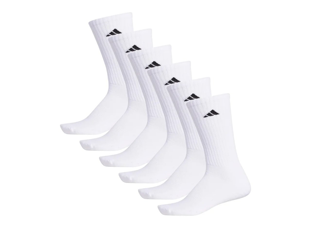 Athletic Cushioned Men's Crew Socks - 6 Pack
