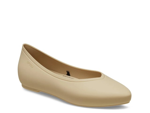 Crocs On The Clock Work Flat | Women's | Chai | Size 9 | Flats