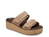 Brooklyn Cork Buckle Wedge Sandal - Women's Cognac view