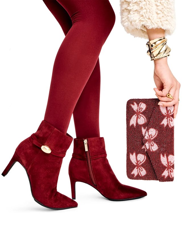 Bow Beaded Envelope Clutch