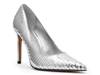 Noir Pump Silver Leather view