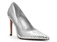 Noir Pump Silver Leather view