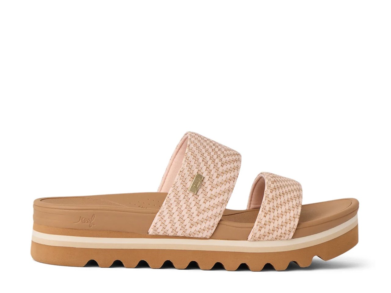 Banded Horizon Hi Wedge Sandal