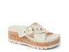Vista Higher Gia Wedge Sandal Off White view