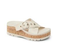 Vista Higher Gia Wedge Sandal Off White view